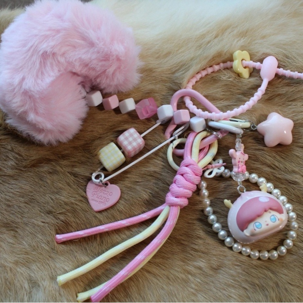 Vibrant Pink and Yellow Doll with Accessories
